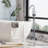 Floor Mount Bathtub Faucet, Faucet Freestanding Tub Filler Standing, High Flow Shower Faucets Shower Mixer Taps, Swivel Gooseneck Spout with Cylinder Handheld, Max Flow Rate 7.4 GPM, Silver