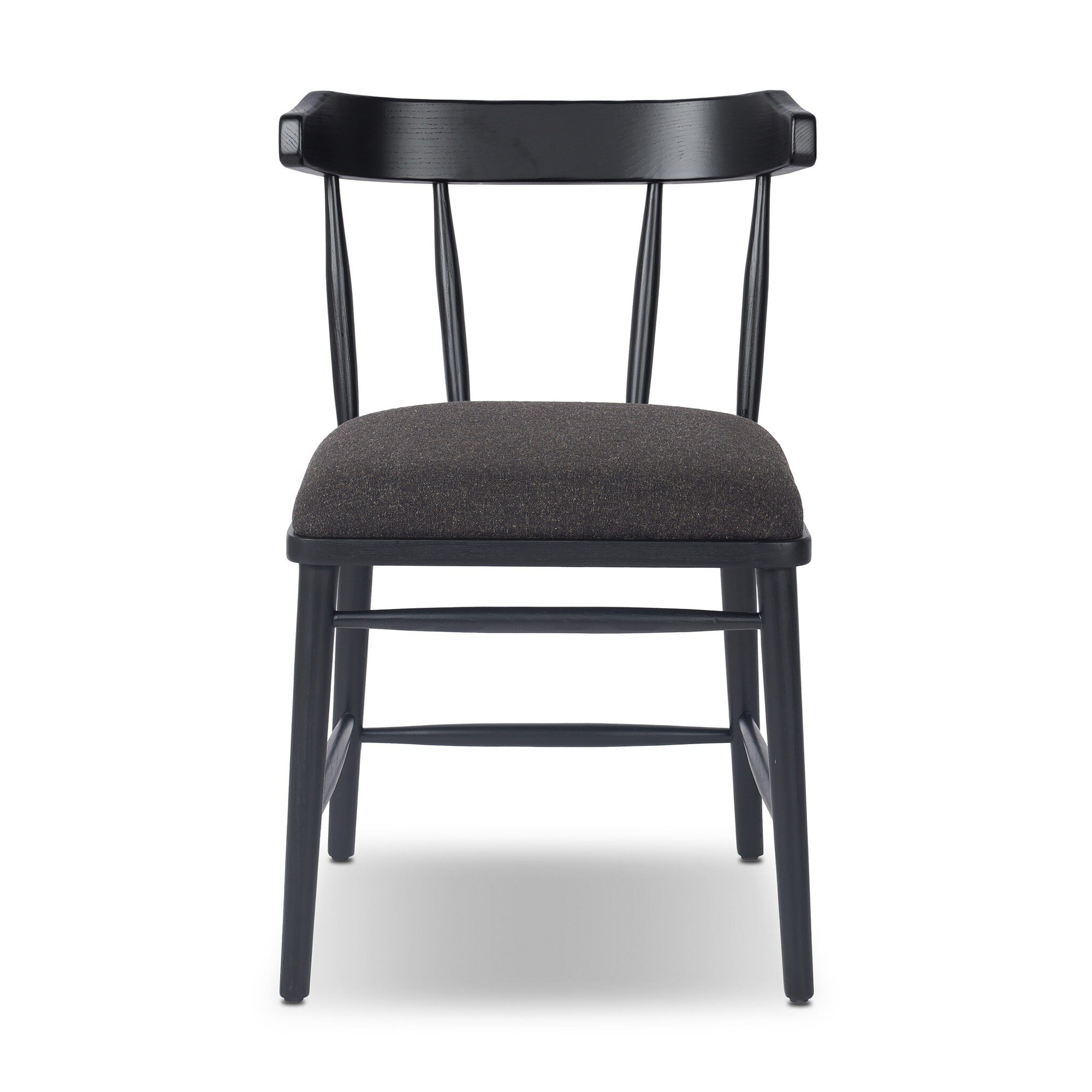 Waverly Dining Chair-Chaps Saddle, Antwerp Noir, Black