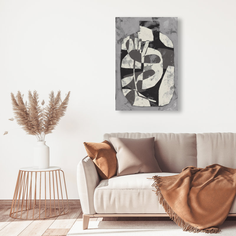 Minimalist Vase Canvas Abstract Print by Oliver Gal, Black Frame, 10 x 15, 30"H x 20"W, Gallery Wrapped