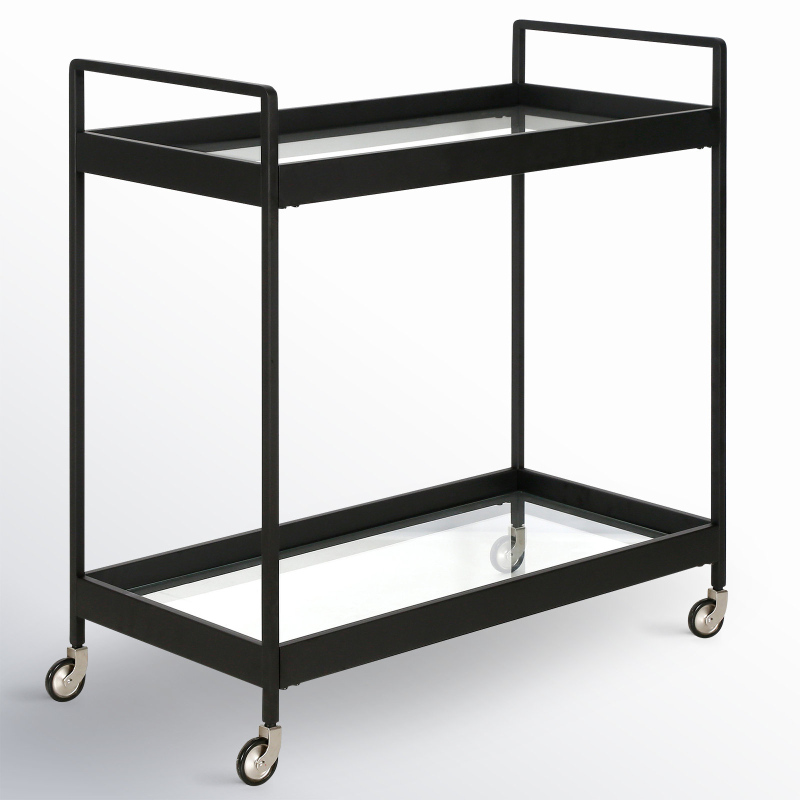 Apprentice Metal Bar Cart, Blackened Bronze