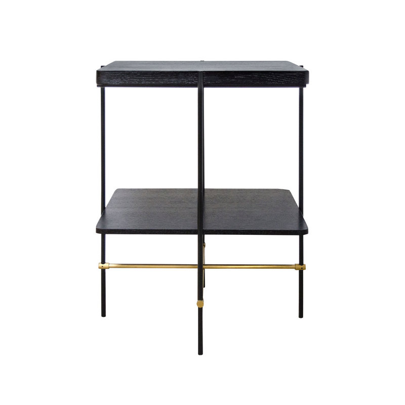 Table de bout à quatre pieds avec rangement Highline