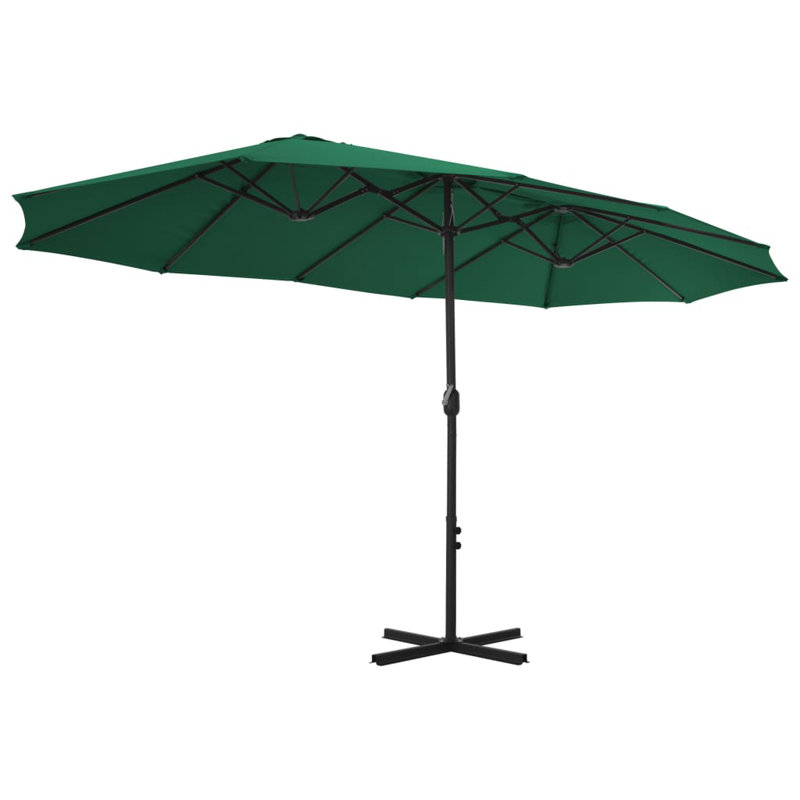 Parasol de marché 106,3 po x 181,1 po, Vert