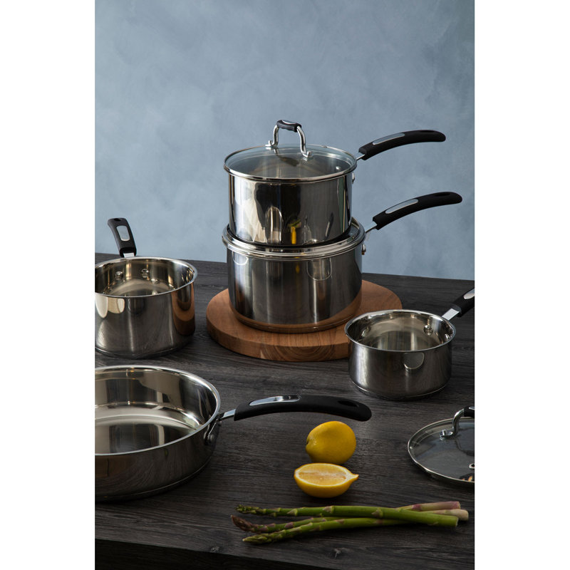 Manawa 6 - Piece Non-Stick Stainless Steel Cookware Set