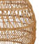 Natural Dome Rattan Pendant Light for Dining Room & Kitchen Island