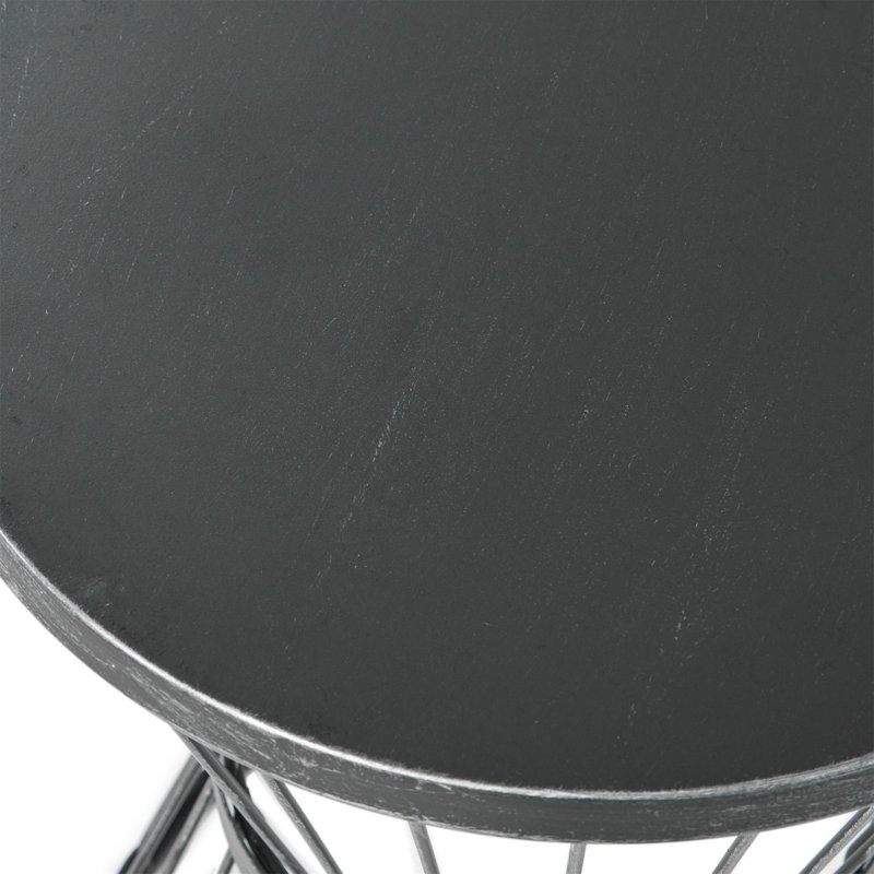 Lassen 16" Side Table （Only Include Table), Matte Black