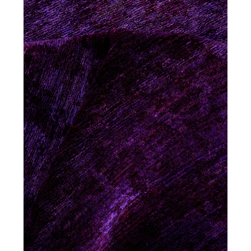 Overdyed One-of-a-Kind 6' 1" X 9' 1" Hand Knotted Area Rug