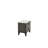 Nightstand In Dark Gray (Rustic Accents)-1297088121