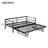 Twin Size Metal Daybed With LED And Adjustable Trundle, Pop Up Trundle-1540802507