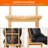 Freestanding Towel Rack for Bathroom, Bamboo Blanket Rack