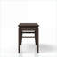 Bureau, bureau de 50 po avec tiroir de rangement et amp; Power Ready | Chocolat | Bois massif + panneau de fibres à densité moyenne