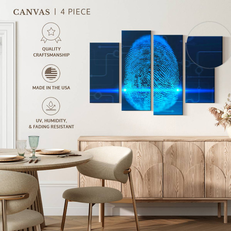 Keiri Digital Fingerprint, 27" H x 43" W
