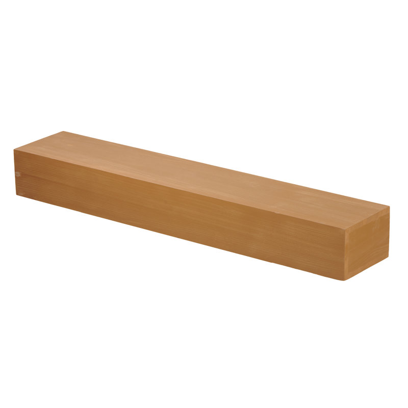 60'' Fireplace Mantel Shelf – Solid Fir Wood Wall-mounted Floating Shelf, 70lbs Load Capacity, Water-based Coating, 15-min Easy Assembly For Home Decor