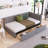 Upholstered Daybed With 2 Storage Drawers Twin Size Sofa Bed Frame No Box Spring Needed, Linen Fabric-372987738