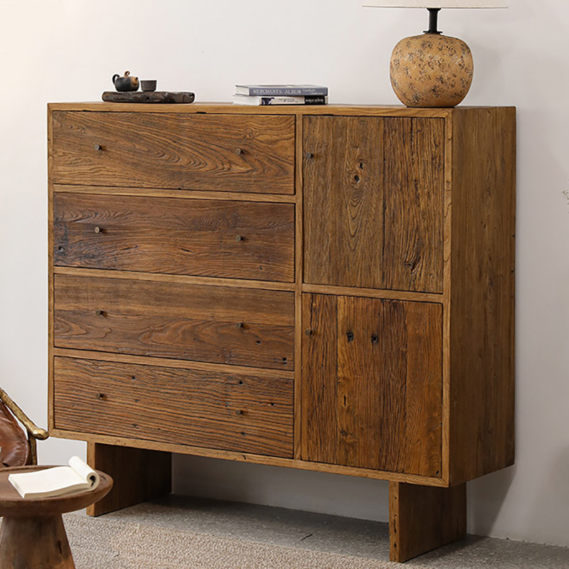 Wabi-sabi style sideboard cabinet locker