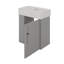 Meuble-lavabo flottant 21,6 po avec lavabo, rangement ouvert à gauche