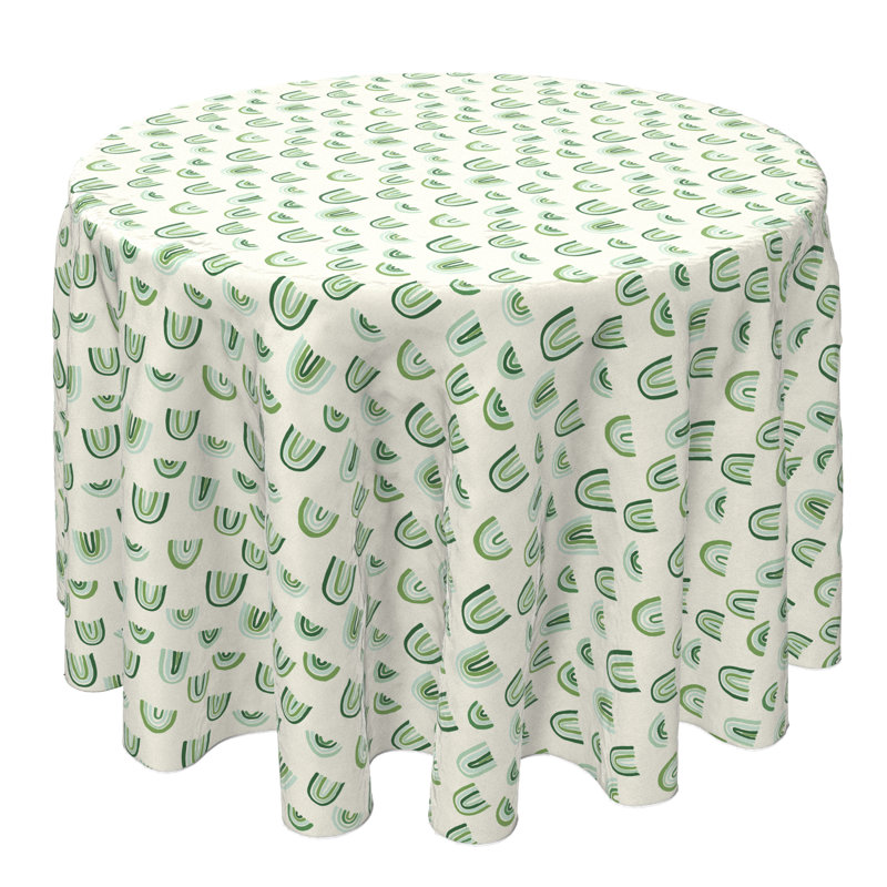 Round Cotton Twill Tablecloth