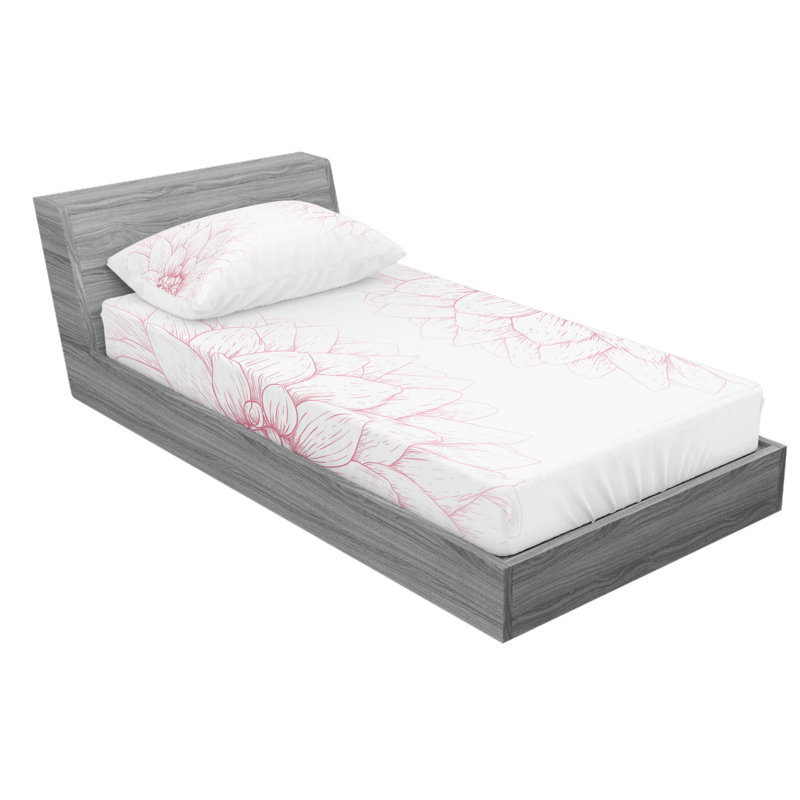 Microfiber Sheet Set, Twin Sheet Set with Fitted Sheet