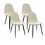 Ensemble de 4 chaises de salle à manger rembourrées