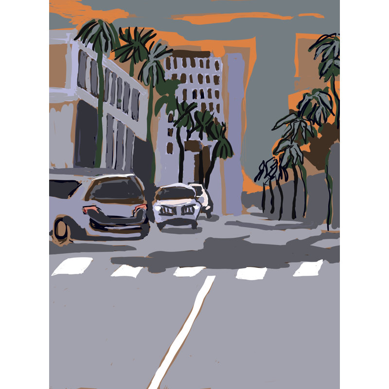 Little Santa Monica Boulevard Print by Deborah Blum