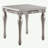 Platinum End Table With Turned Leg