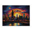 Chicago Popart I sur bois-533238488