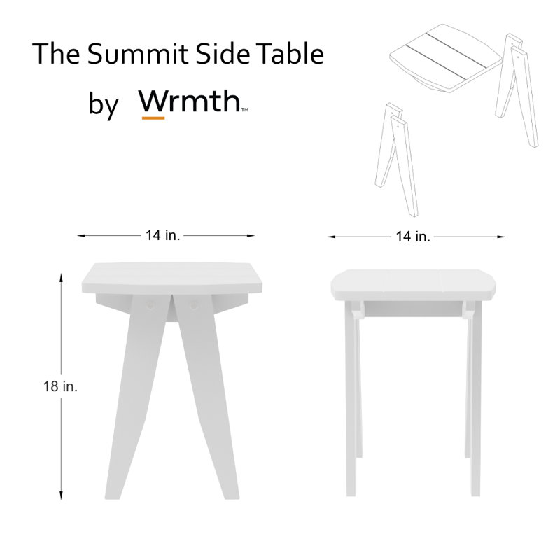 Table d'appoint Summit - SANDSTONE, Blanc