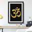 Om Symbol in Gold - Picture Frame Graphic Art-62809082-62809079