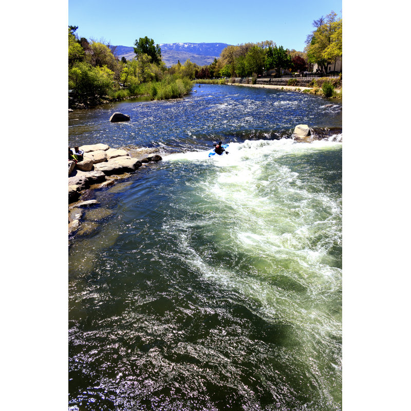 " Kayaking On Truckee " by Photogrick, 12" H x 8" W  