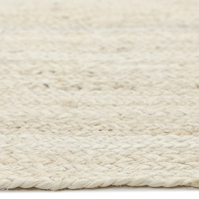 Flatweave Tencel Geometric Area Rug, Rectangle 6' x 9', Beige