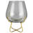 Hodari Glass Vase on Gold Stand