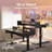 55*26 Electric Standing Desk With 24.4" Large Keyboard Tray & 2 Drawers, Deeper Desktop  Adjustable Sit Stand Desk With 4 Height Presets, C-Clamp Mount Compatible Computer Desk For Office-957701119-957701107-957701105