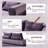 Boneless Modern Chenille Convertible Sofa Bed Split Back Design-584228866