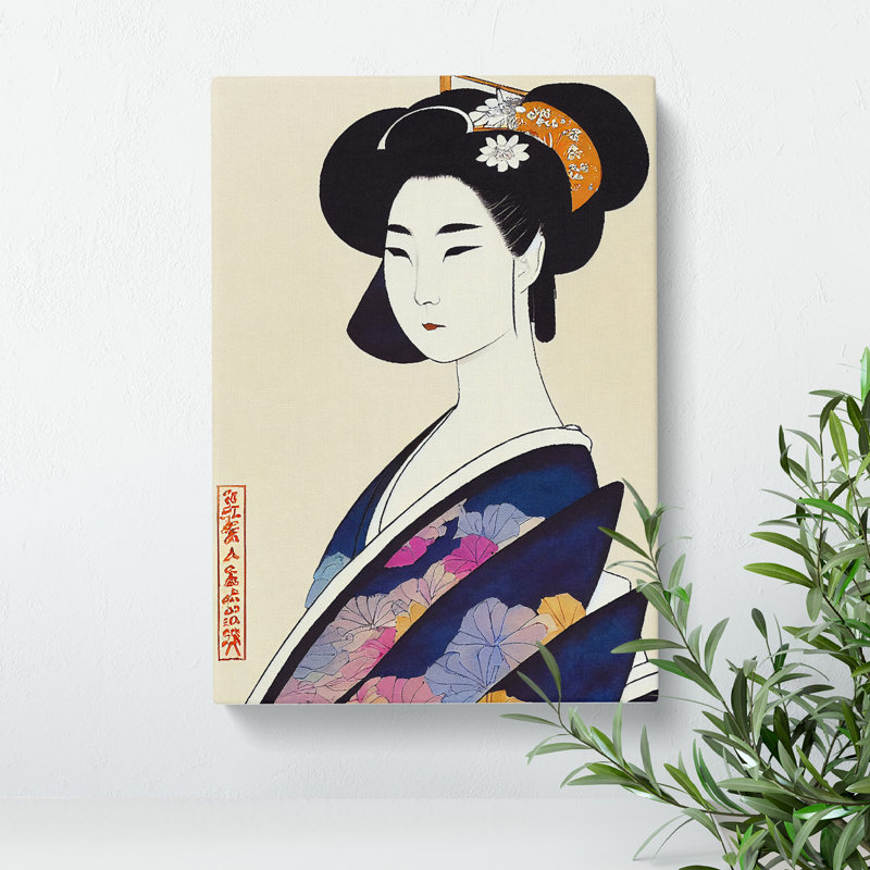 Classic Geisha No.1 - Wrapped Canvas, 50cm H x 35cm W