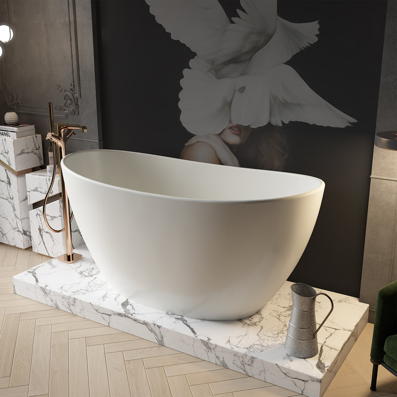 Baignoire de trempage autoportante 59 po x 30 po, H 59 po x l 30 po