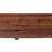 Kasandra 41" Wooden Wagon Wheel Bench, Rustic Outdoor Patio Weather Resistance Furniture, 2-Person Slatted Seat Bench with Backrest, Carbonized
