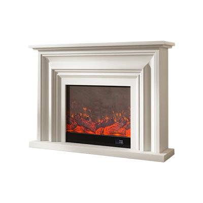 Italian minimalist electronic simulation of flame fireplace