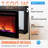 VEVOR Electric Fireplace Linear With Voice Control Black Electric Fireplace with 5000 BTU-703455093
