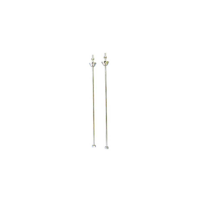 Conduite d’alimentation en eau simple offset, Nickel satiné