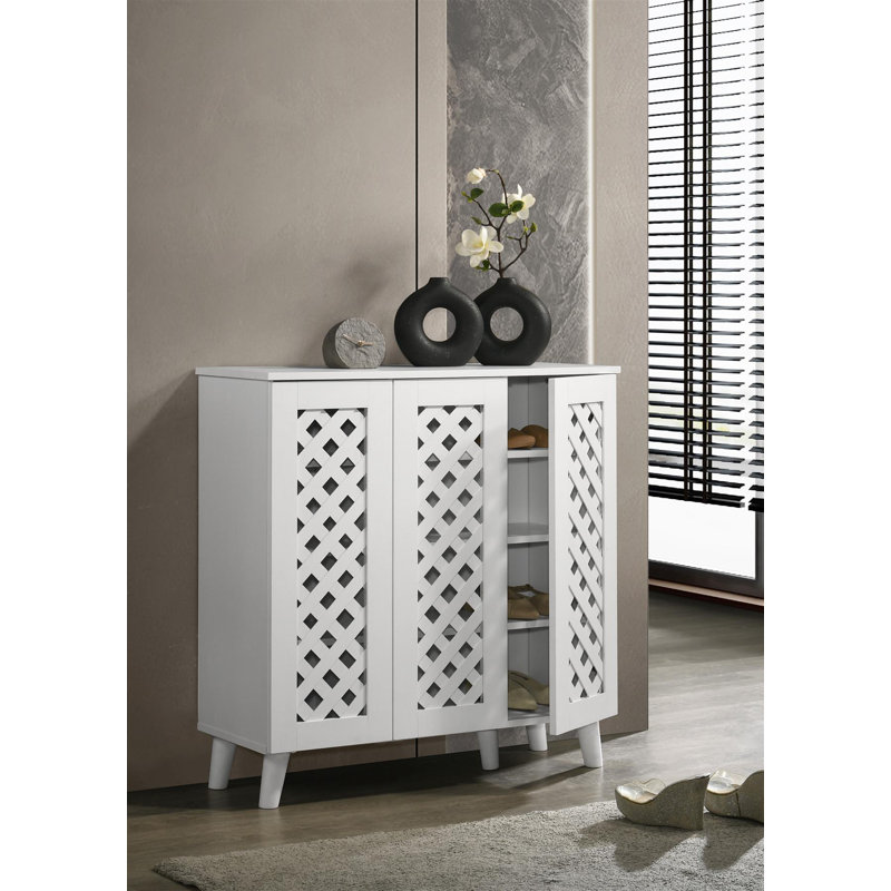 Matthias 20 Pair Shoe Storage Cabinet