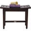 Maluku™ Lotus Patented Mocha Shield Teak Shower Bench