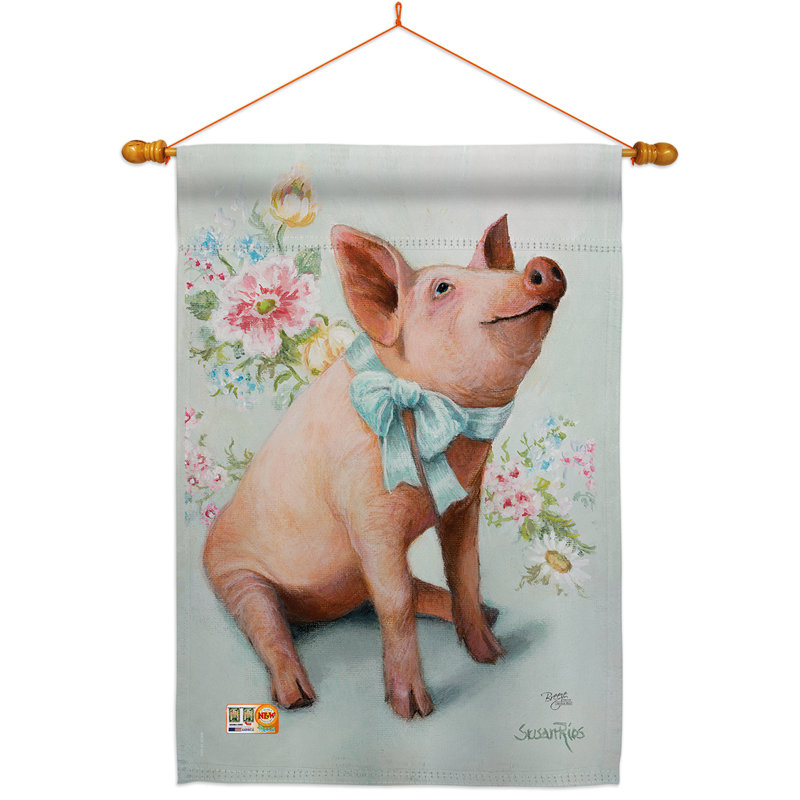 Polyester 2 faces 40 x 28 po pigglet Ensemble de drapeaux