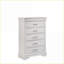 Commodes et amp; Armoires-penderie: Commode en bois manufacturé 5 tiroirs moderne, blanc | Blanc | Bois-1853645266