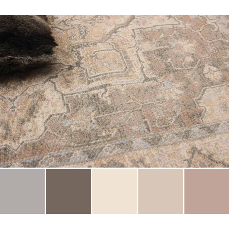 Ashby Tan Rug, Rectangle 5' x 8'