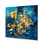 Nitsch bleu et jaune pierre fluide III sur toile-88539667-88539674