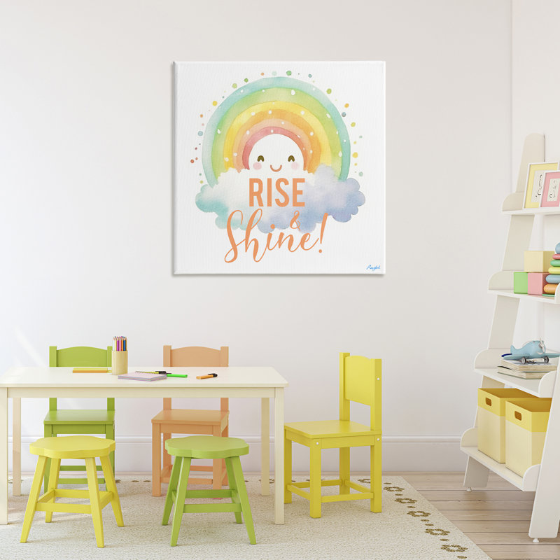 «Rise Shine Happy Rainbow», conception par Roozbeh, H 30 po x l 30 po