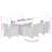  Garden Dining Set Grey