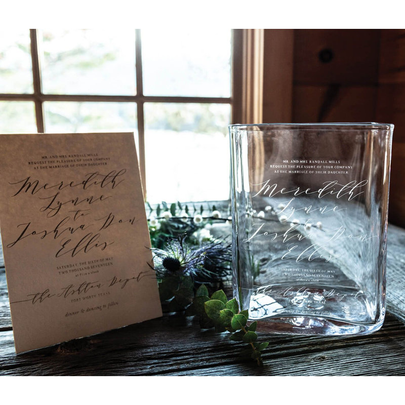 Weston Handmade Glass Table Vase, 5.25" H x 4.13" W x 2.25" D