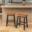 TABOURET SADDLE EN BOIS 24 po