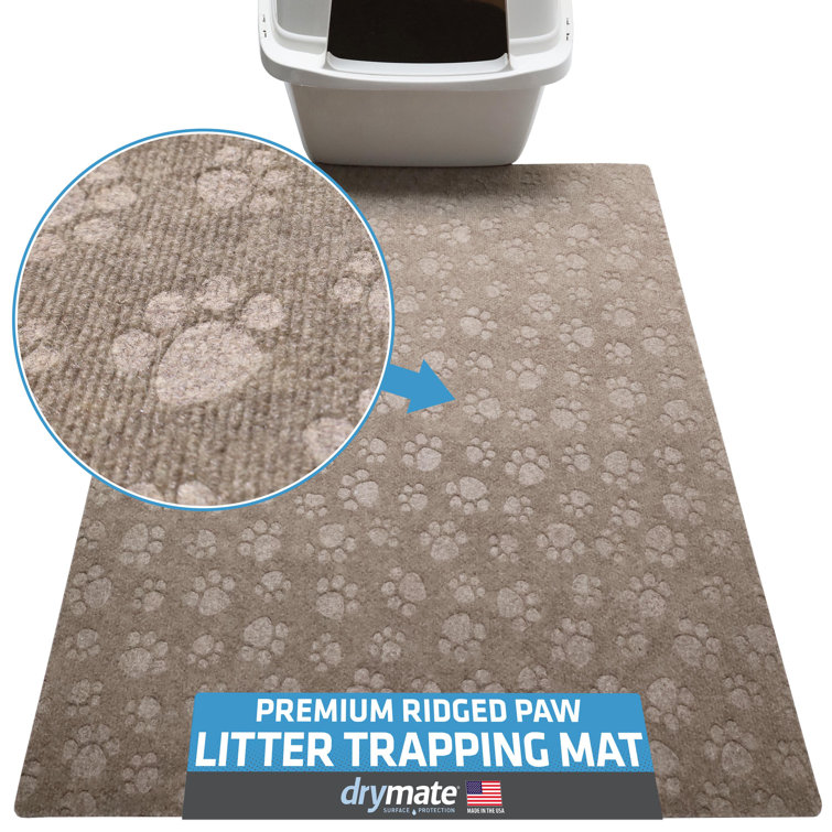 Drymate Premium Ridged Litter Trapping Mat for Cat Litter Box - Absorbent,  Waterproof, Washable & Reviews