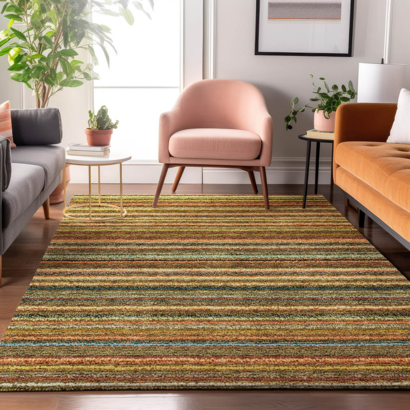 Tapis corail de qualité supérieure lavable à la machine Cerrito AMF598, Rectangle 10 pi x 14 pi